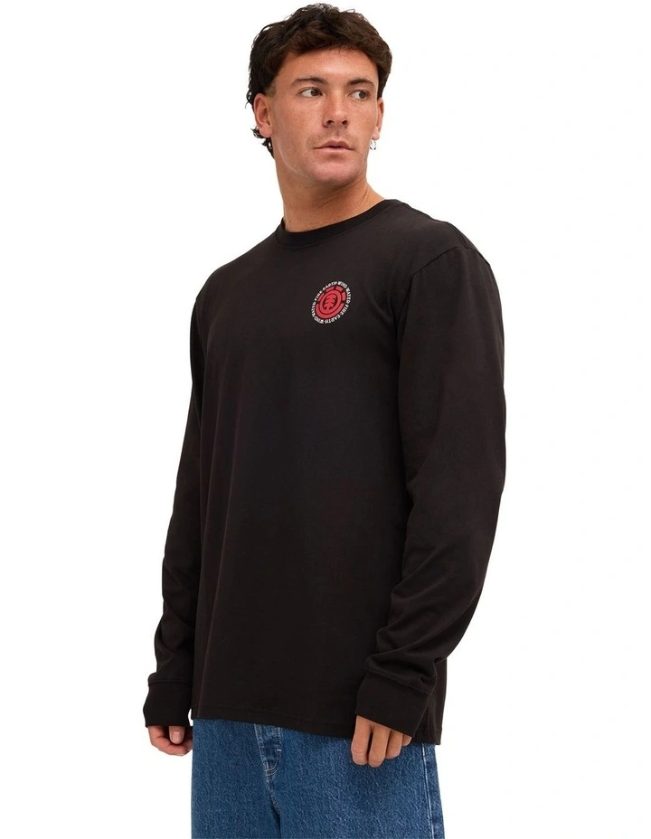 Seal Back T-Shirt In Flint Black image 3