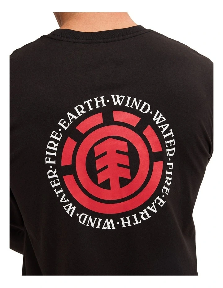 Seal Back T-Shirt In Flint Black image 4