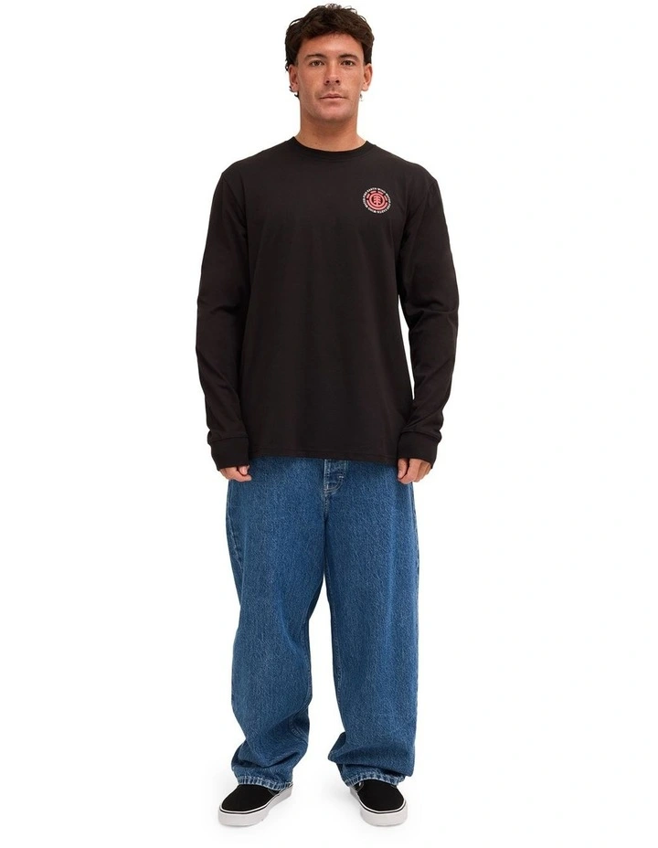 Seal Back T-Shirt In Flint Black image 5