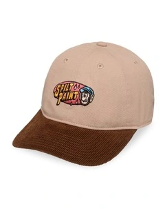 Split Paint Low Snapback Cap in Brown