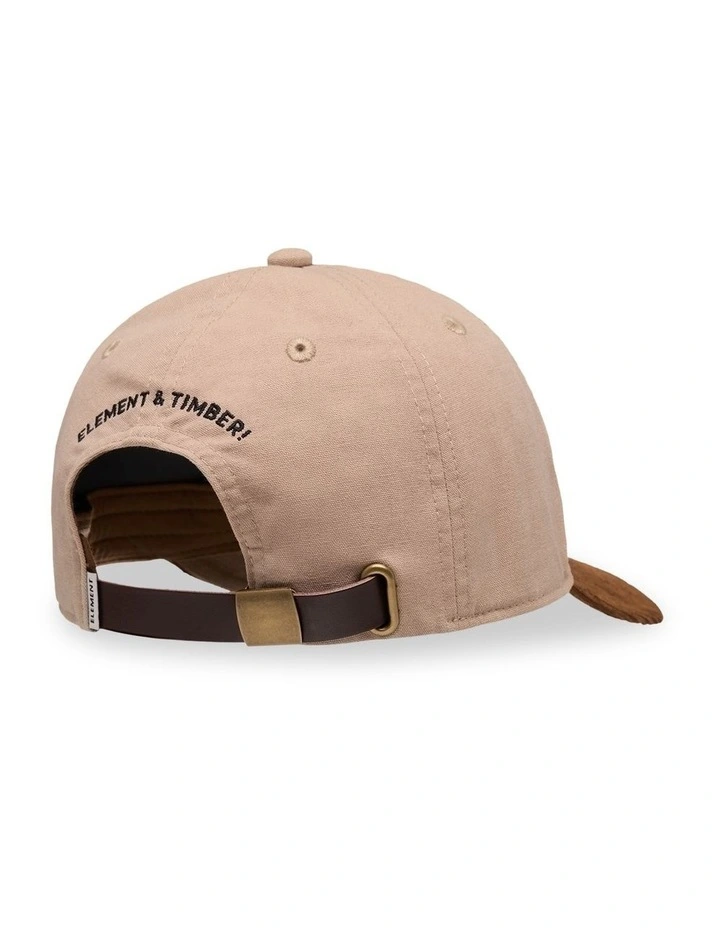 Split Paint Low Snapback Cap in Brown image 2