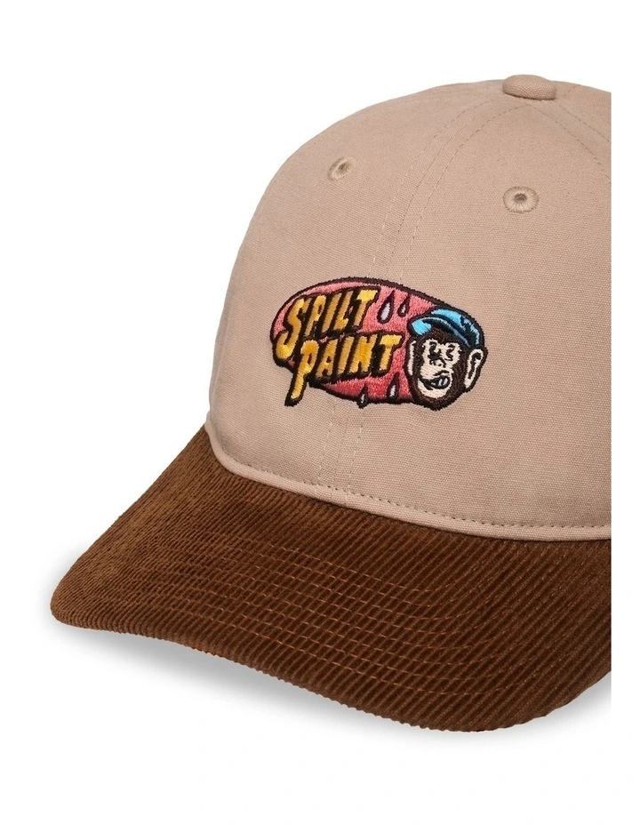 Split Paint Low Snapback Cap in Brown image 4