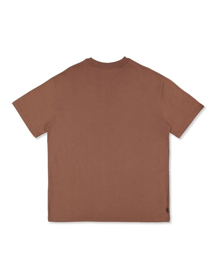 Square Logo T-shirt in Brown image 2