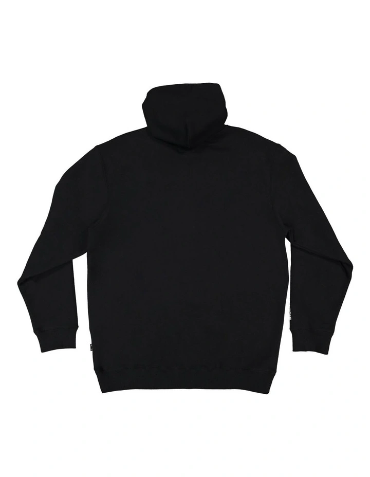 Chrome Zip Up Hoodie in Black image 2
