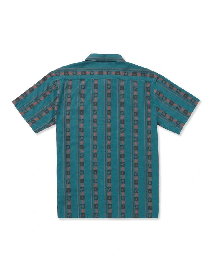 Star Short Sleeve Top in Green image 2