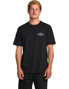 Diamond Arch Premium Short Sleeve T-Shirt In Black