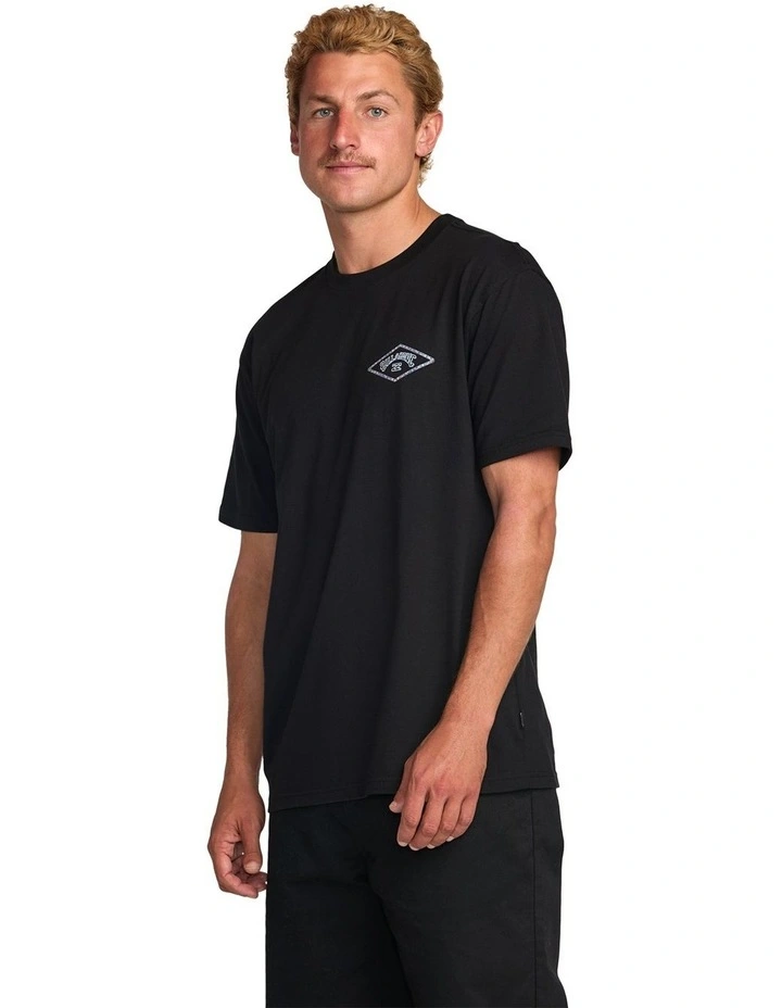 Diamond Arch Premium Short Sleeve T-Shirt In Black image 3