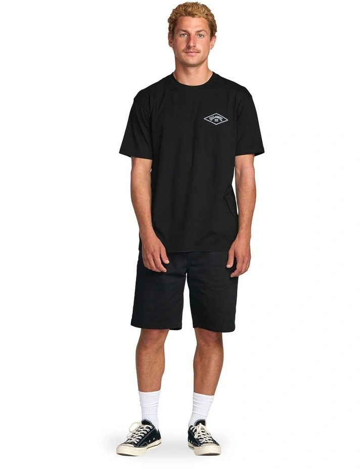 Diamond Arch Premium Short Sleeve T-Shirt In Black image 5