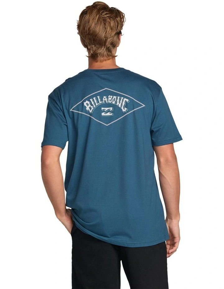 Diamond Arch Premium Short Sleeve T-Shirt In Deep Blue image 2