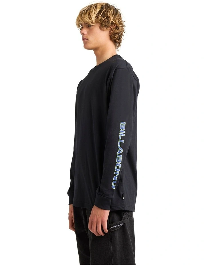 Spec 73 Long Sleeve T-shirt in Black image 2