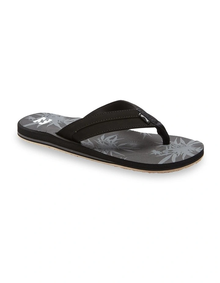 All Day Impact Print Sandals in Black image 1