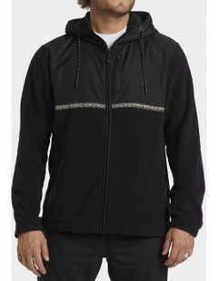 Boundary Lite Zip-Up Hoodie in Black