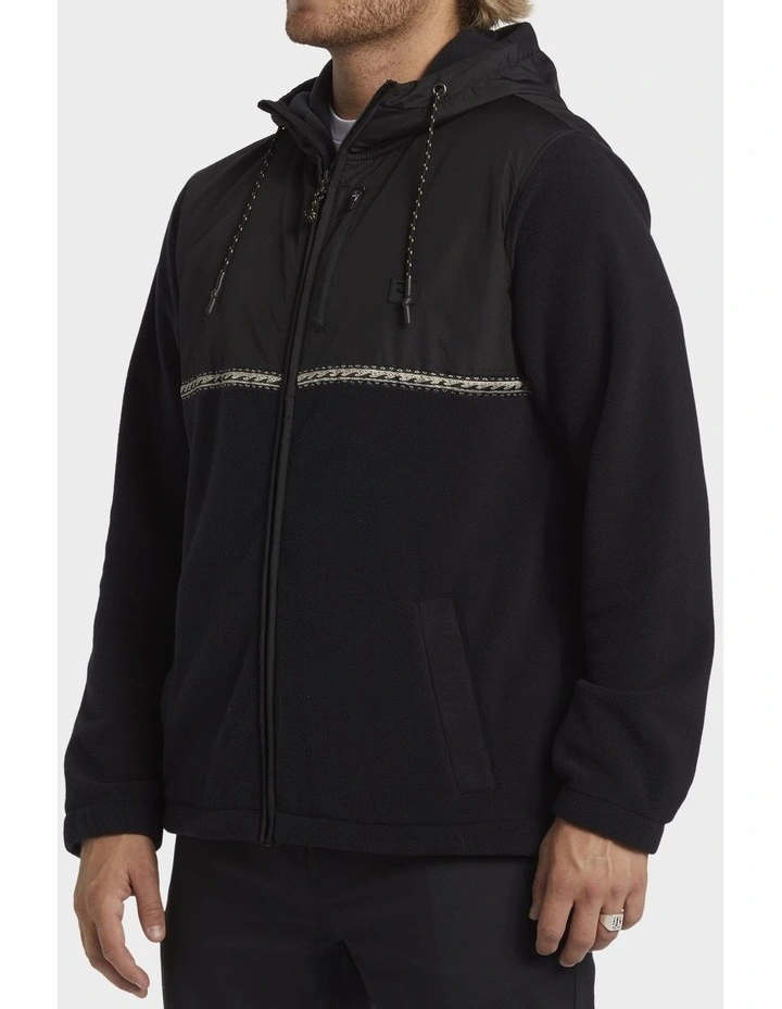 Boundary Lite Zip-Up Hoodie in Black image 3