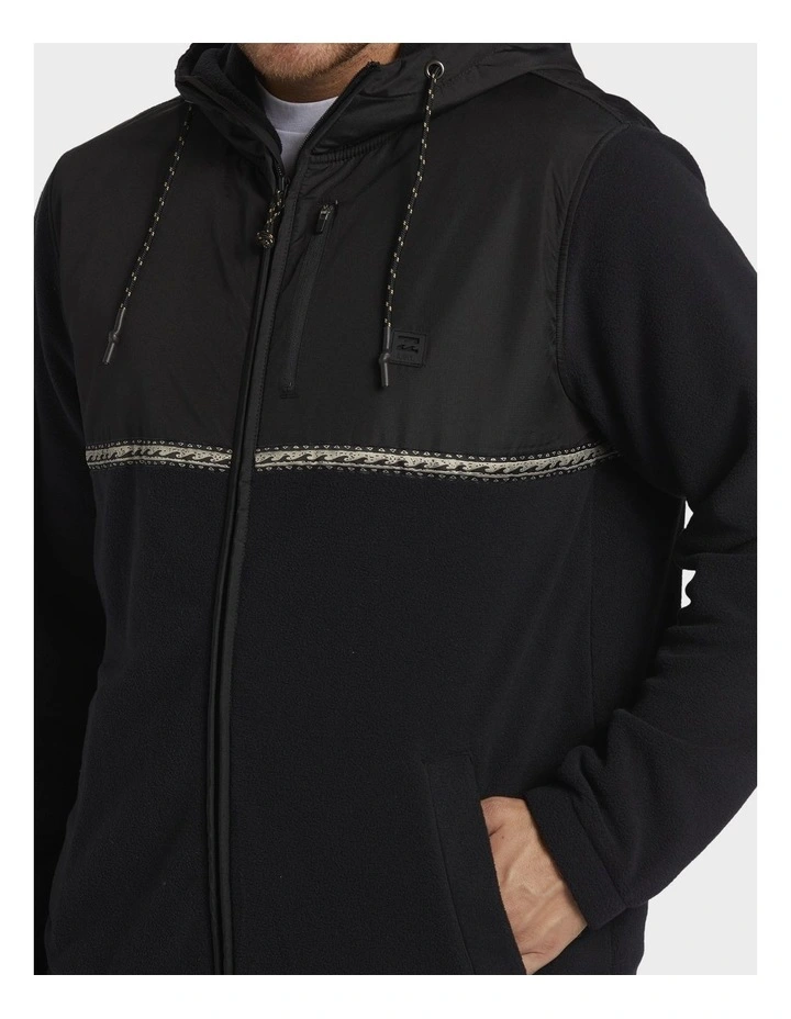 Boundary Lite Zip-Up Hoodie in Black image 4