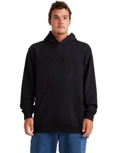 Tonal Boss Pop Pullover Hoodie in Black