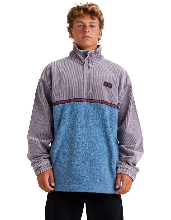 Space Lobster Half Zip Fleece Pullover in Multi image 1