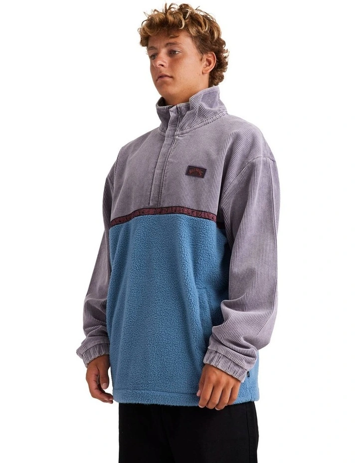 Space Lobster Half Zip Fleece Pullover in Multi image 3
