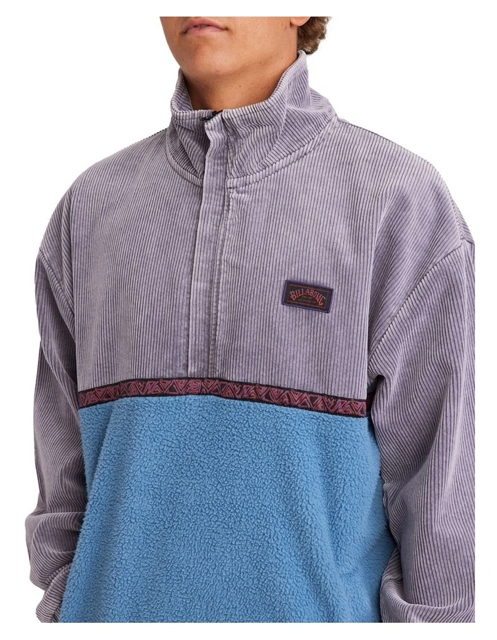 Space Lobster Half Zip Fleece Pullover in Multi image 4