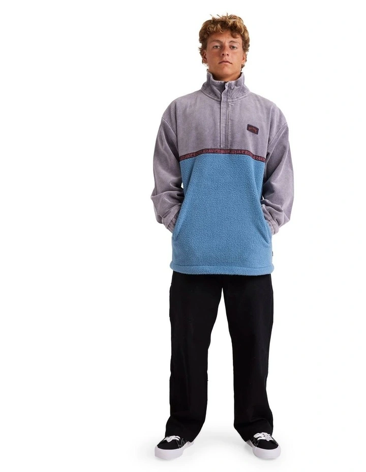 Space Lobster Half Zip Fleece Pullover in Multi image 5