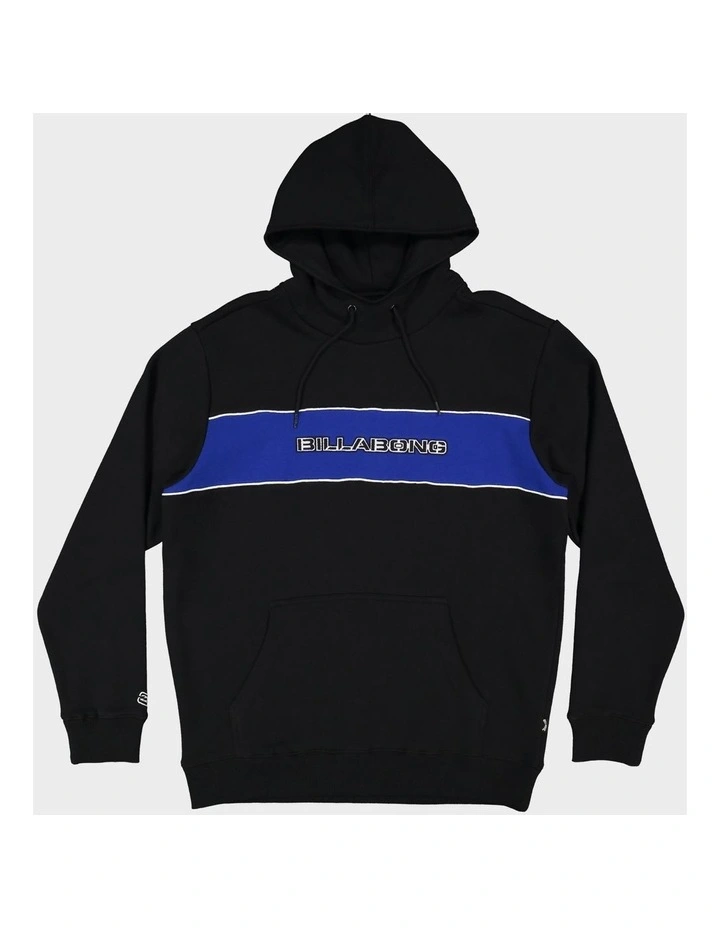 Bracket Wave Pop Pullover Hoodie in Black image 1