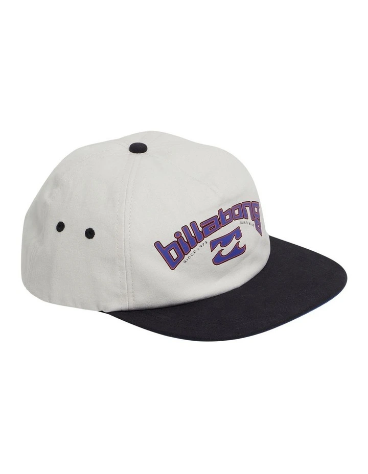Tech Arch Snapback Cap in Grey image 3