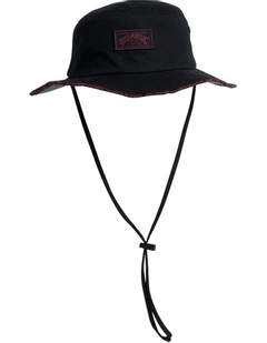 Vintage Arch Boonie Bucket Hat in Black