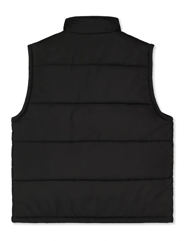 Journey Puffer Vest in Black image 2