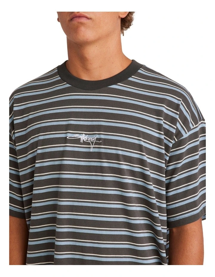 Absense Stripe T-shirt in Multi image 4