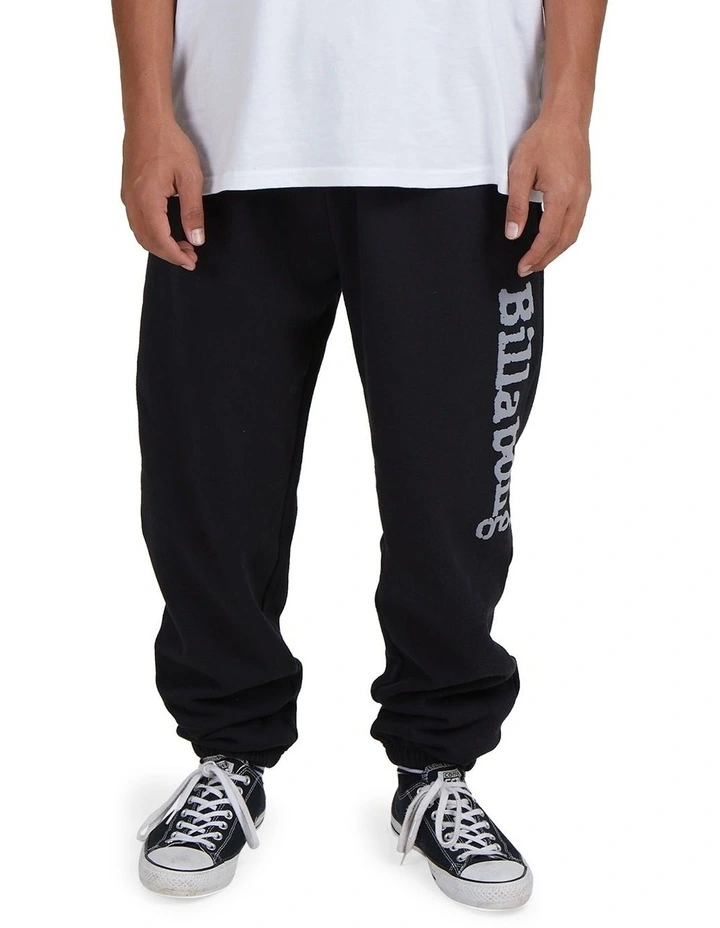 Team Elasticated Trousers in Black image 1