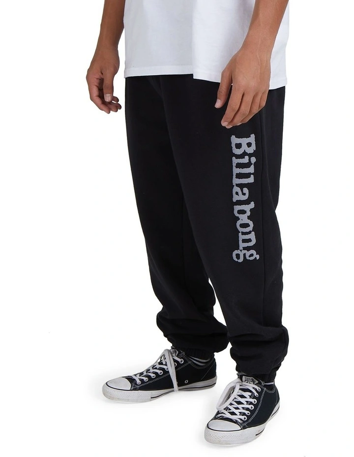 Team Elasticated Trousers in Black image 2