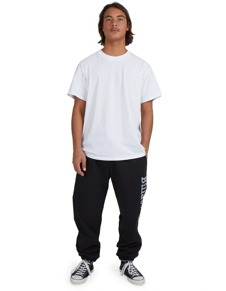 Team Elasticated Trousers in Black image 4