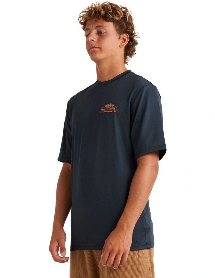 Throw Back Rash Shirt in Black image 3