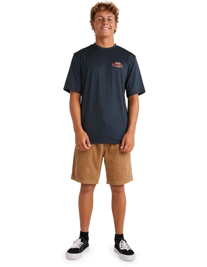 Throw Back Rash Shirt in Black image 5
