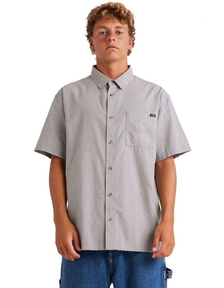 Mogul Short Sleeve Shirt in Grey image 1