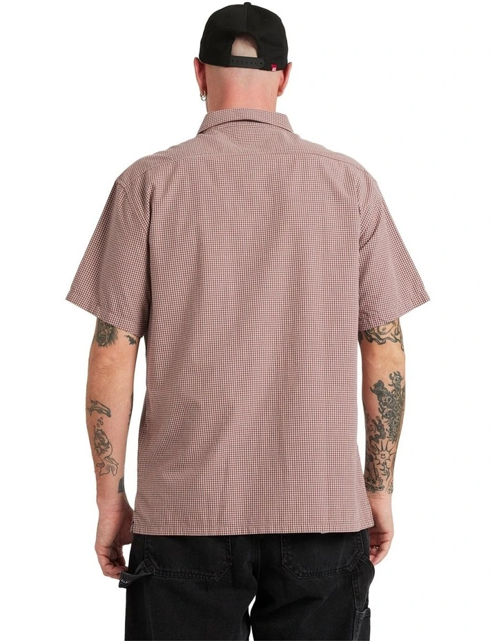 Mogul Short Sleeve Shirt in Red image 2