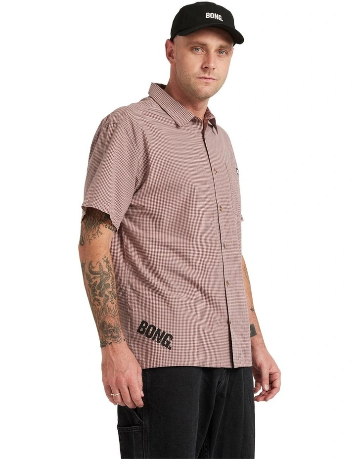 Mogul Short Sleeve Shirt in Red image 3