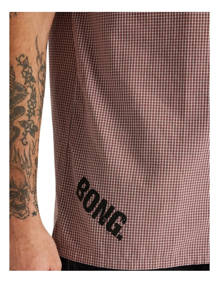 Mogul Short Sleeve Shirt in Red image 4