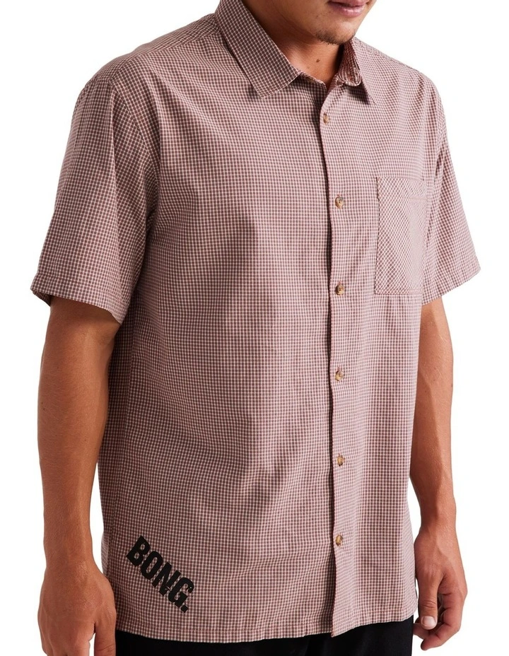 Mogul Short Sleeve Shirt in Red image 5