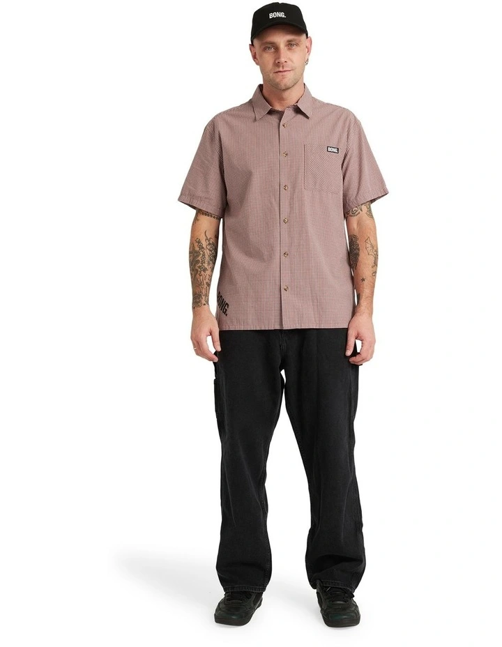 Mogul Short Sleeve Shirt in Red image 6