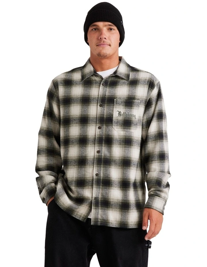 Wrapped Long Sleeve Shirt in Multi image 1