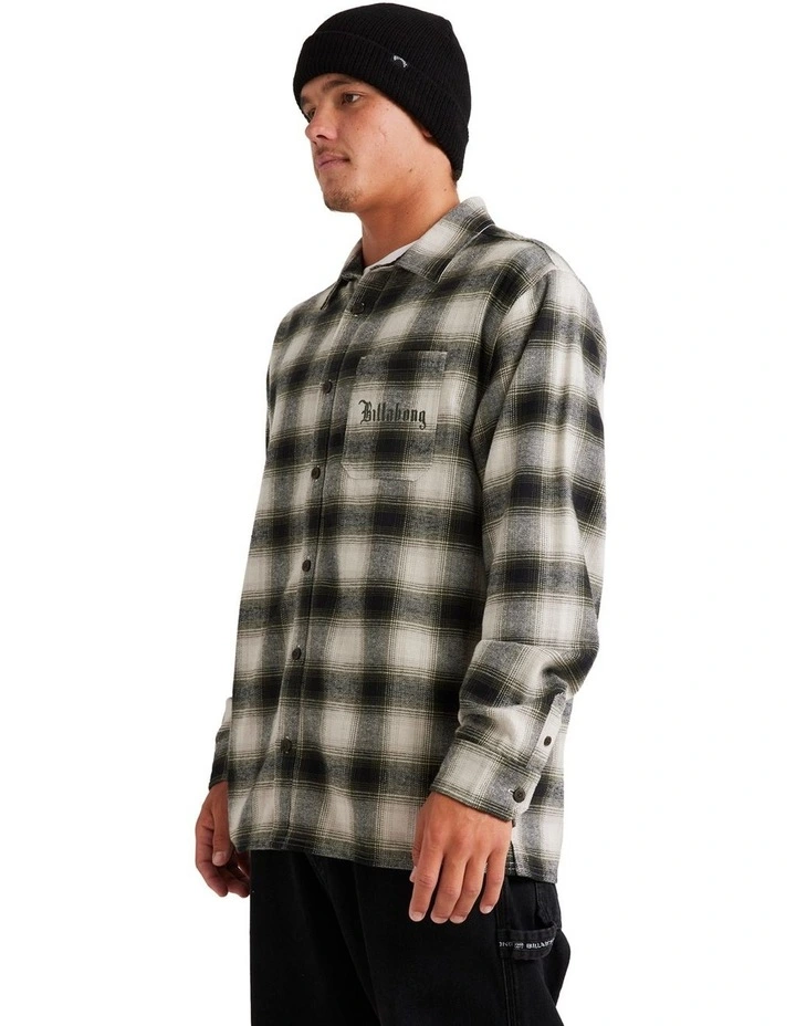 Wrapped Long Sleeve Shirt in Multi image 3