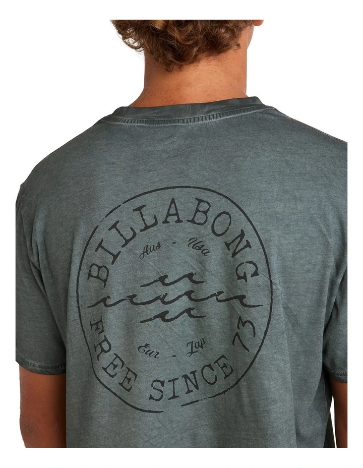 Big Wave Daz T-shirt in Grey image 4
