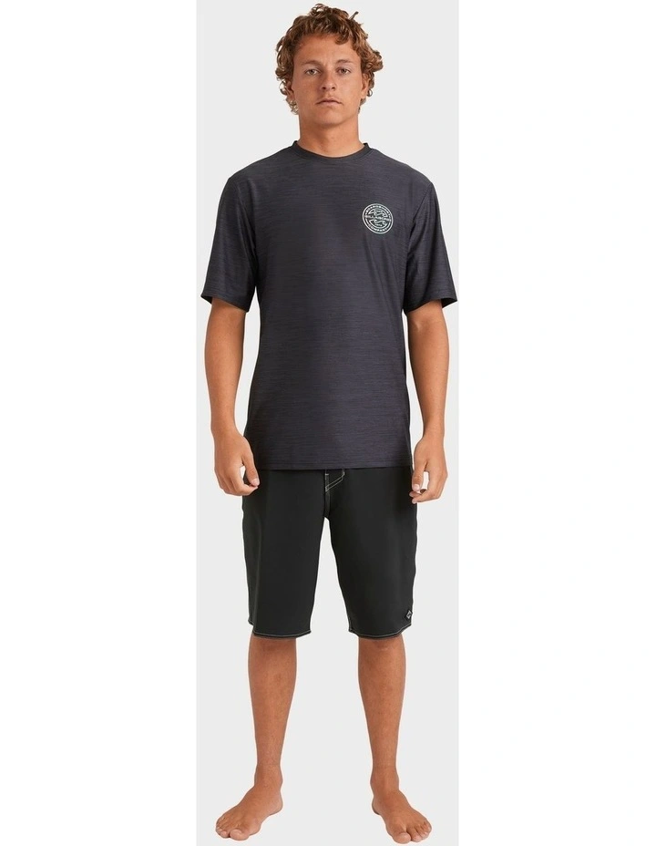Rotor Shoreline Rash Vest In Black Heather image 5
