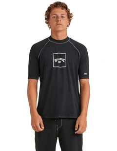 Boxed Arch Rash Vest in Black