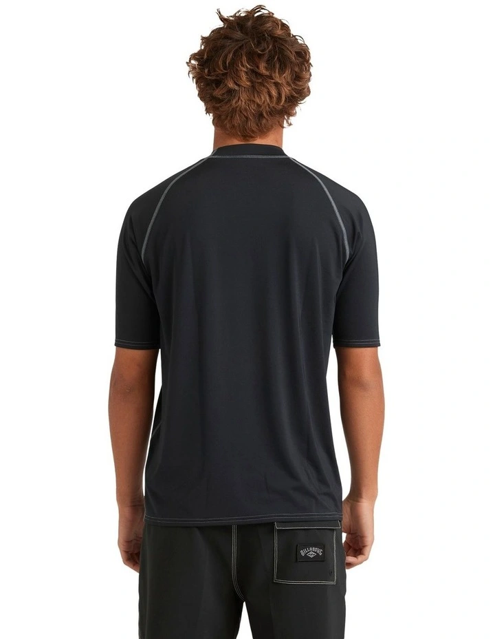 Boxed Arch Rash Vest in Black image 2