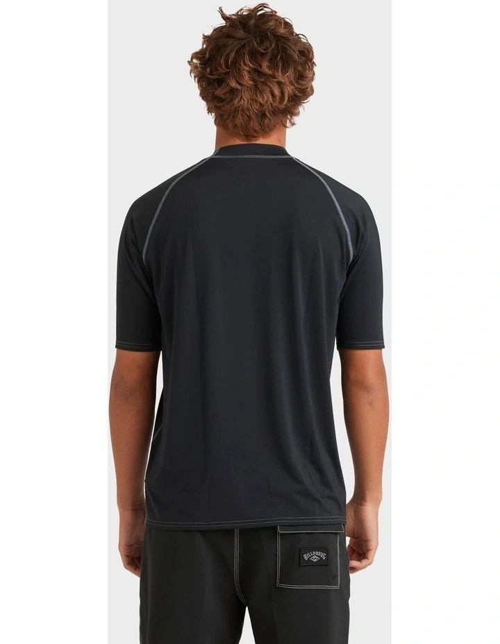 Boxed Arch Rash Vest In Black image 2