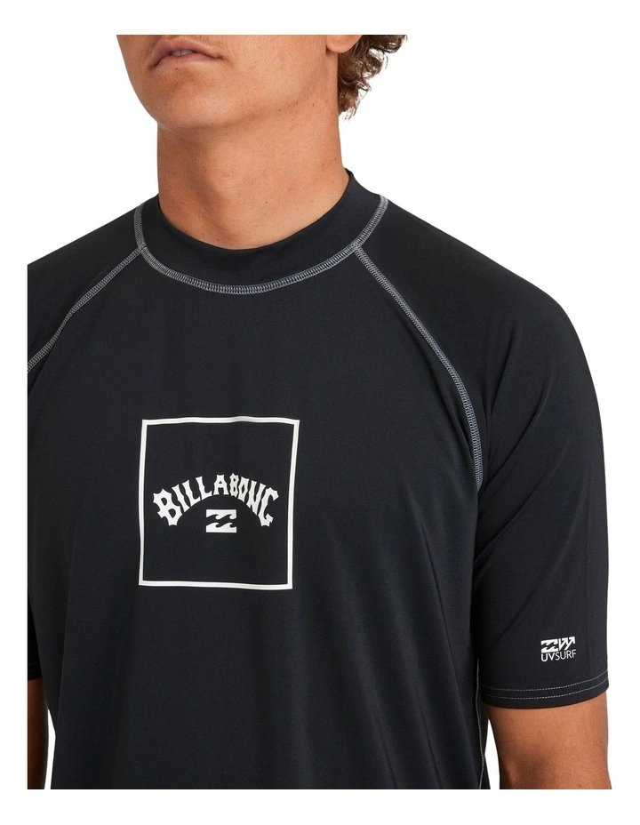 Boxed Arch Rash Vest in Black image 4