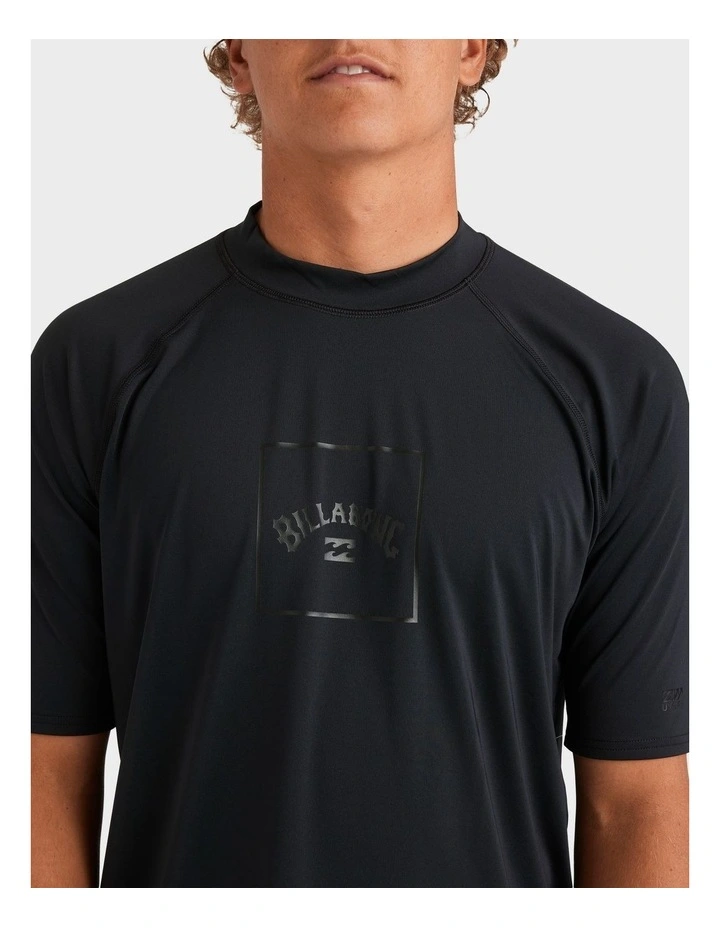 Boxed Arch Rash Vest In Stealth image 4