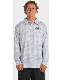 Fisho Long Sleeve Rash Vest In White Camo