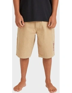 Smoko Corduroy Shorts in Desert